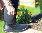 Lifestyler Tall Black| Ladies Gumboots | Big sizes only 10-12 image 2