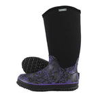 Lifestyler Tall  | Womens Gumboots | Neoprene | Purple Butterfly image 0