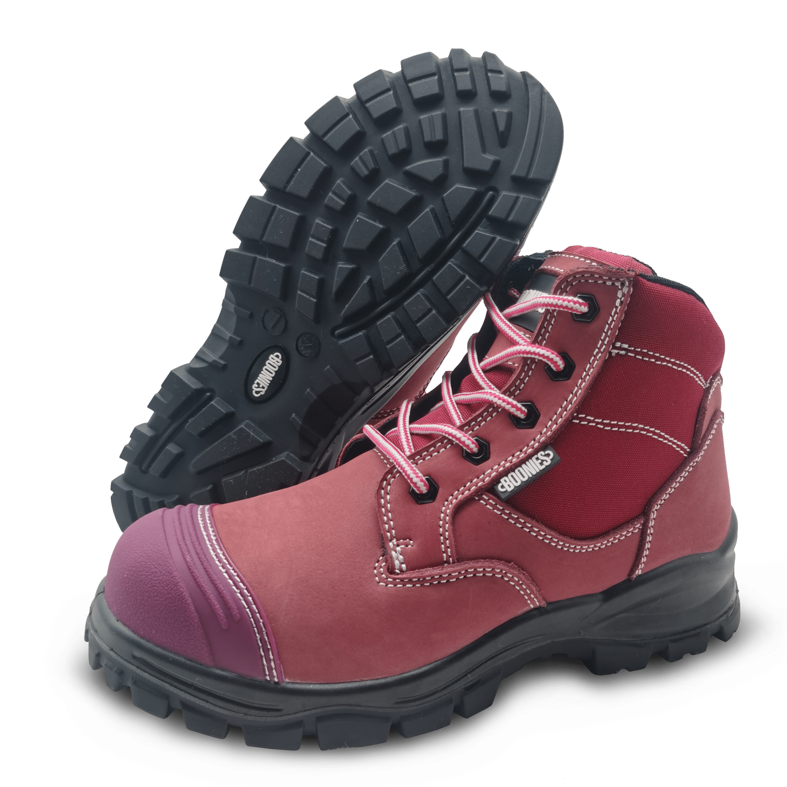 Womens Work Boots | Steel Toe (Red Only) image 0