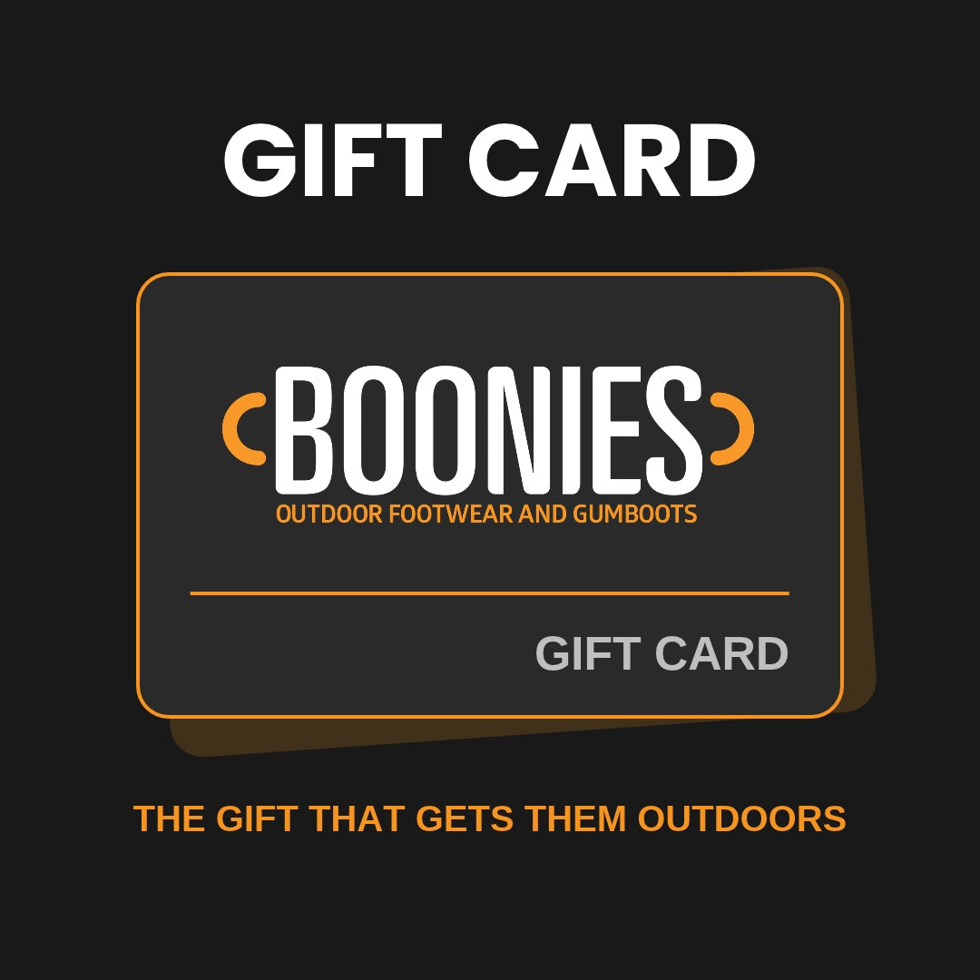 Boonies gift card for gumboots and outdoor boots NZ